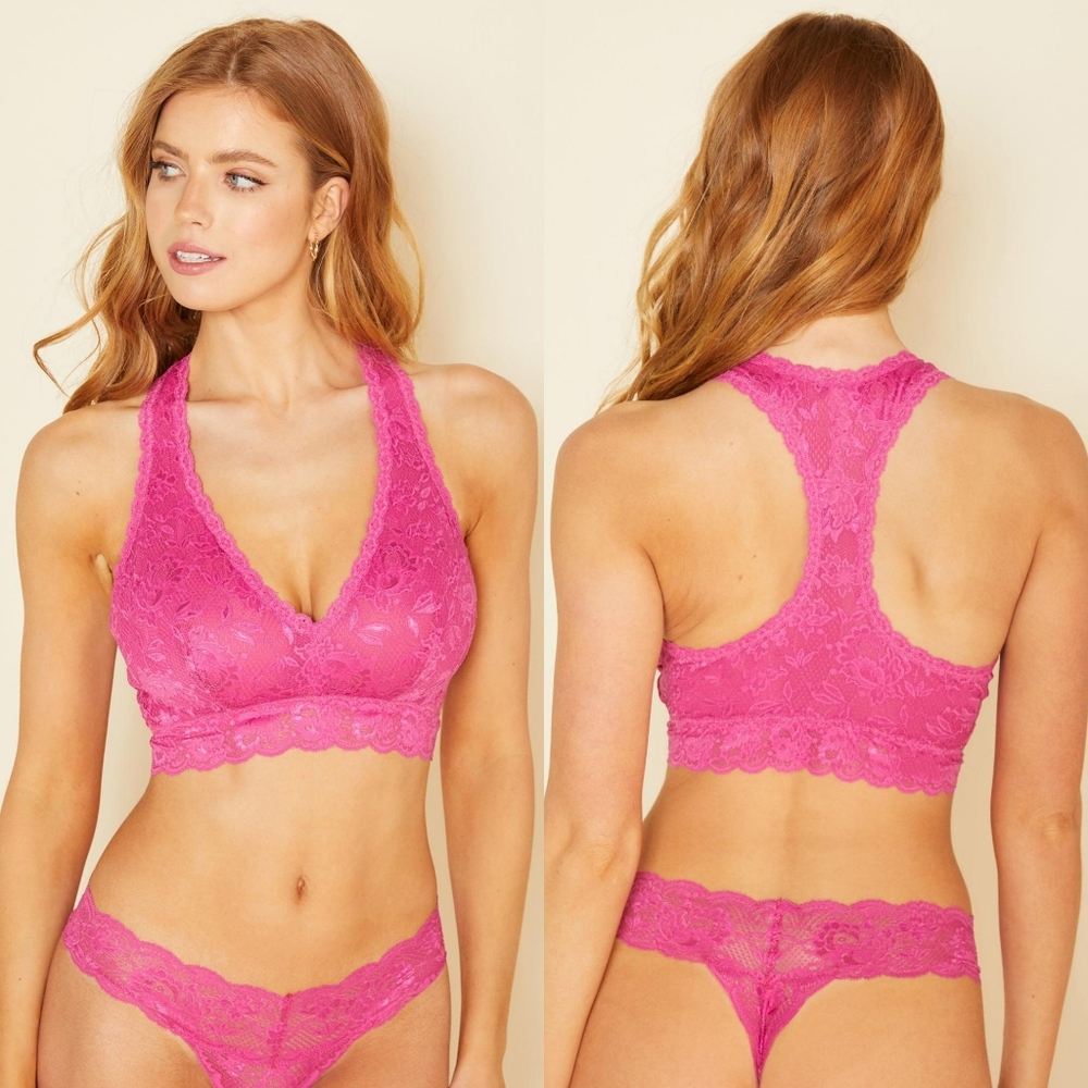 Cosabella never say never curvy racie racerback bralette in victorian pink